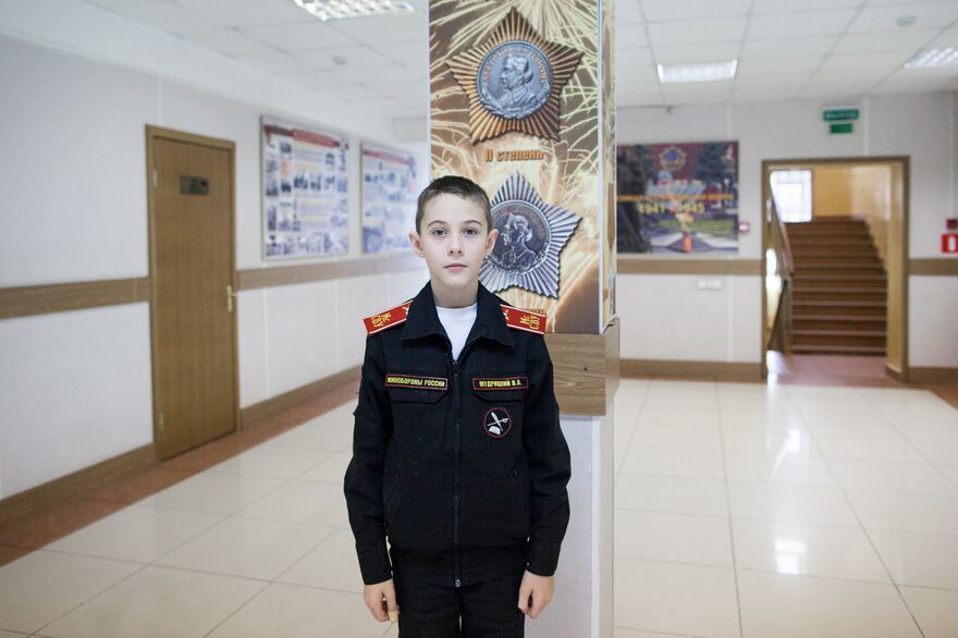 Suvorov Military School cadets.