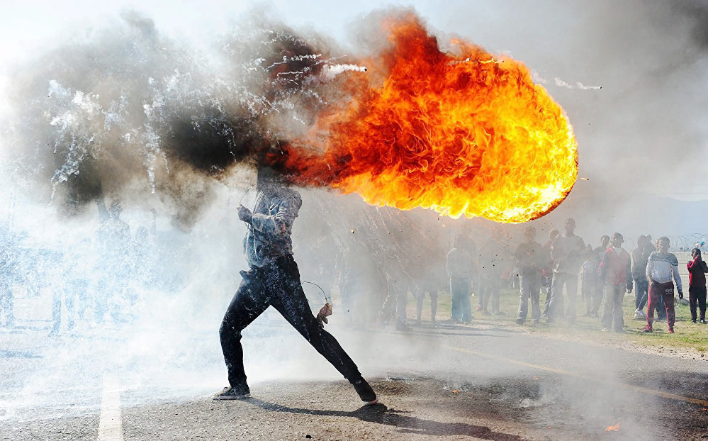 Протесты в Грабу  (ЮАР)