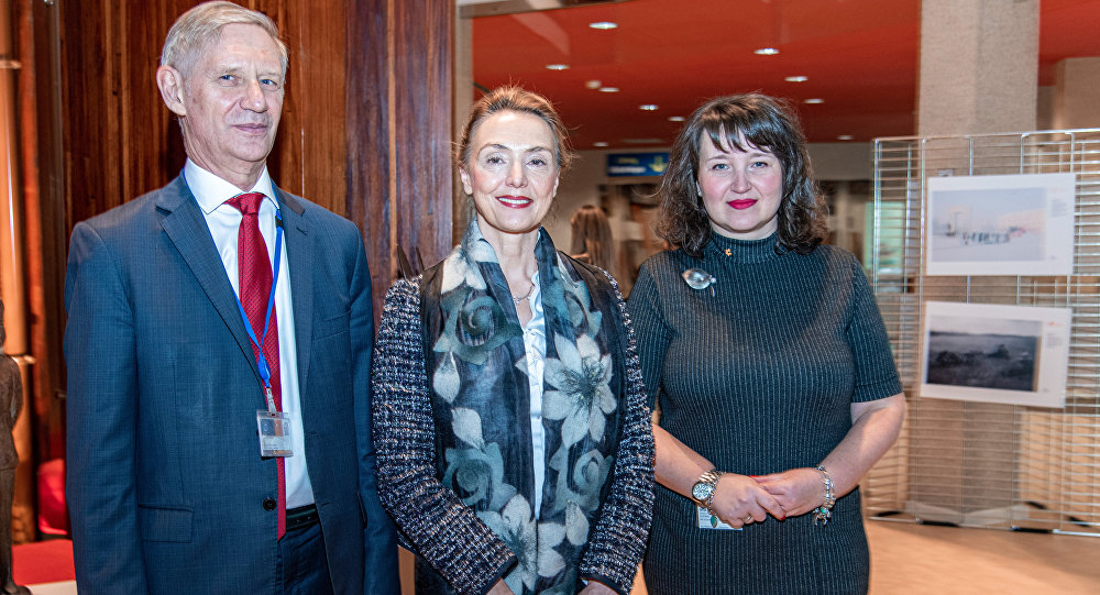 An exhibition showcasing the winning works from the 2019 Andrei Stenin International Photo Contest opened at the Council of Europe's headquarters in the French city of Strasbourg. The opening ceremony featured speeches by Council of Europe Secretary General Marija Pejcinovic Buric, Russia's Permanent Representative to the organization, Ivan Soltanovsky, and curator of the photo contest Oksana Oleinik. An exhibition showcasing the winning works from the 2019 Andrei Stenin International Photo Contest opened at the Council of Europe's headquarters in the French city of Strasbourg. The opening ceremony featured speeches by Council of Europe Secretary General Marija Pejcinovic Buric, Russia's Permanent Representative to the organization, Ivan Soltanovsky, and curator of the photo contest Oksana Oleinik.