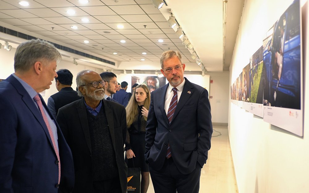 The exhibition is supported by Rossiya Segodnya's representative office in New Delhi and the Russian Embassy in India.