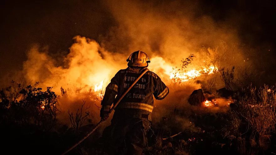 The fire 