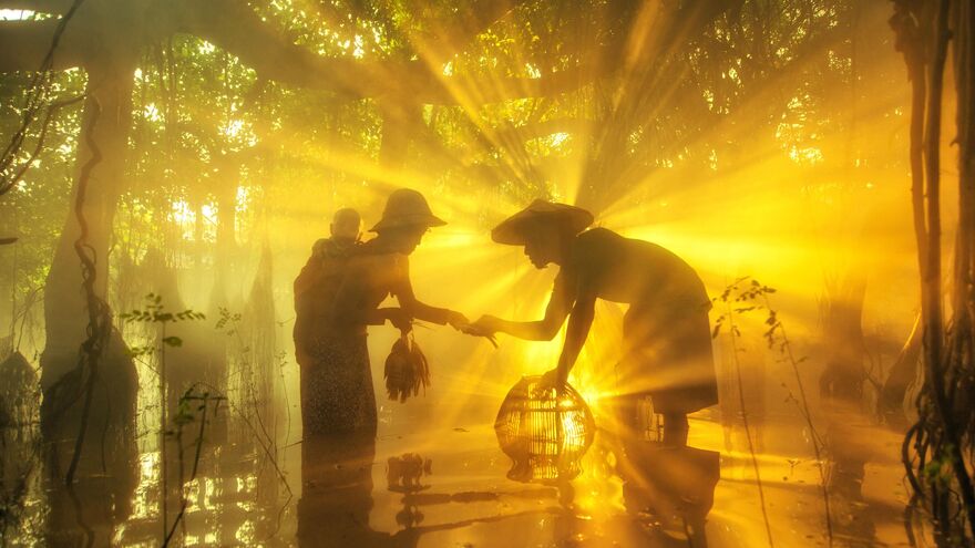 Fishing Family