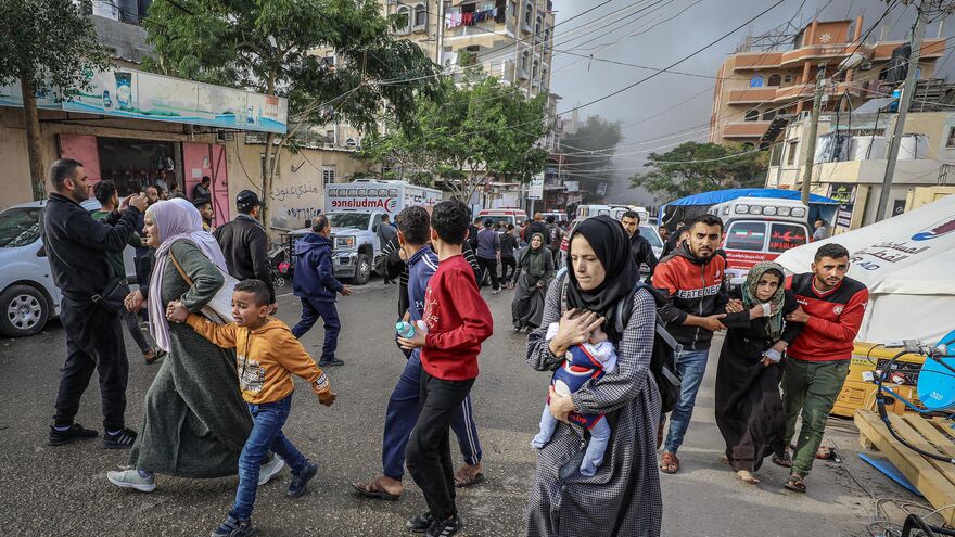 Escaping Death… Patients and Their Families Flee Under Fire