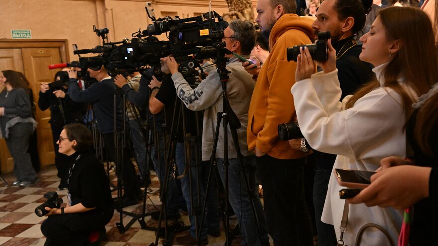 Представители российских и зарубежных СМИ на Церемонии