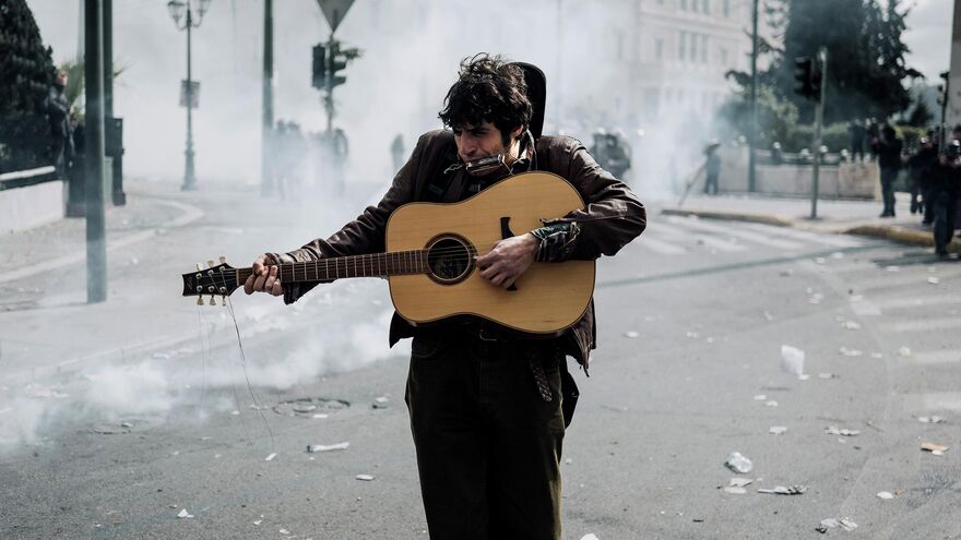 The Guitarist Protester