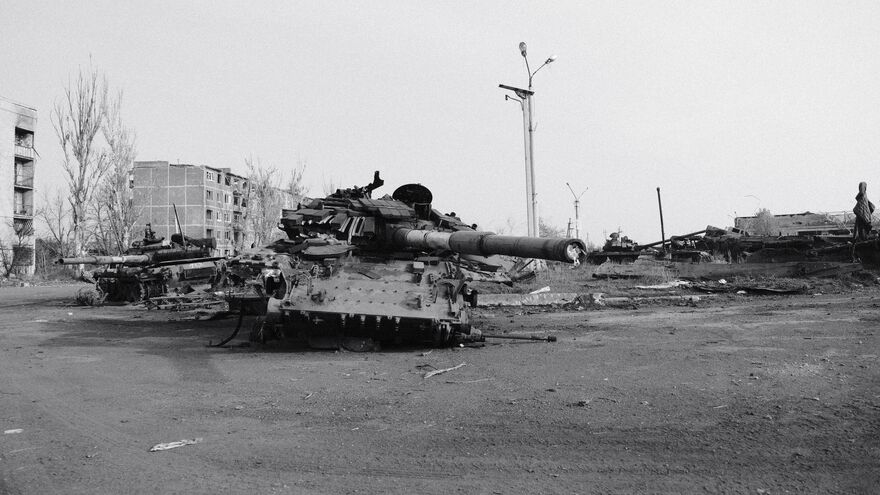 Remains of the equipment