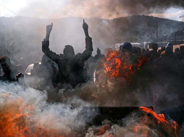 Chaos on the Greek island of Lesbos over the killing of a 20 year-old refugee