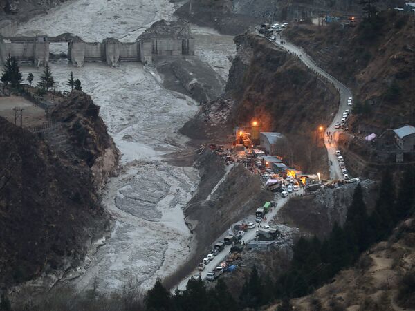 India, Uttarakhand Glacier flooding